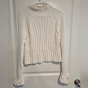 No Comment White Chenille Sweater